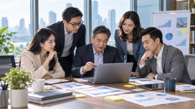 Đội ngũ marketing lập kế hoạch ngân sách theo mục tiêu doanh thu