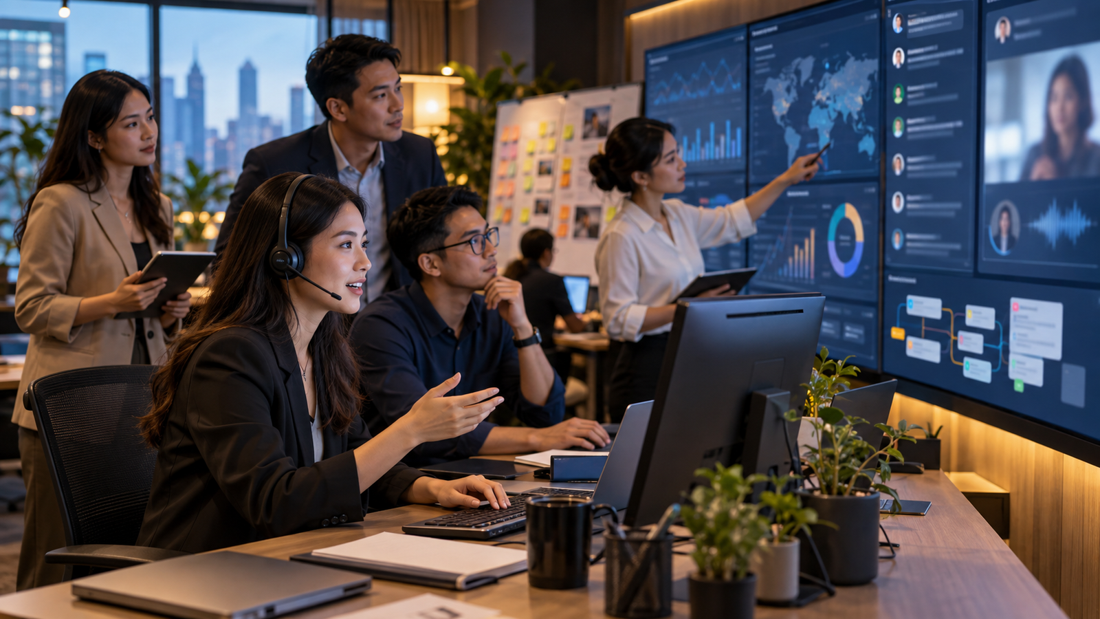Đội ngũ marketing vận hành AI agent và quy trình hội thoại bằng giọng nói
