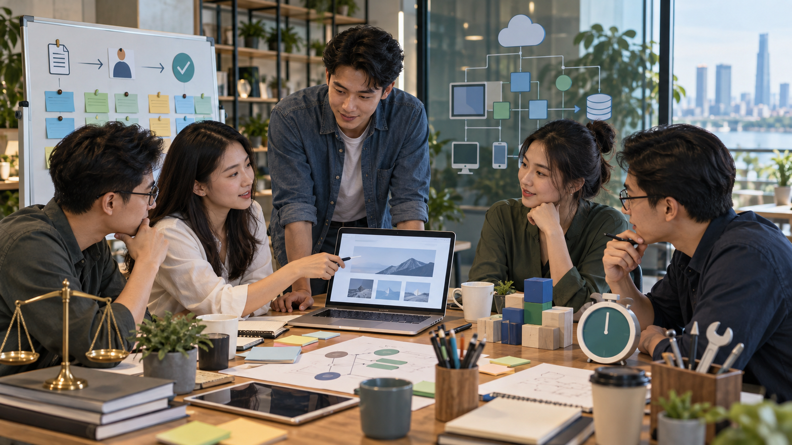 Nhóm marketing và kỹ thuật đánh giá nền tảng website