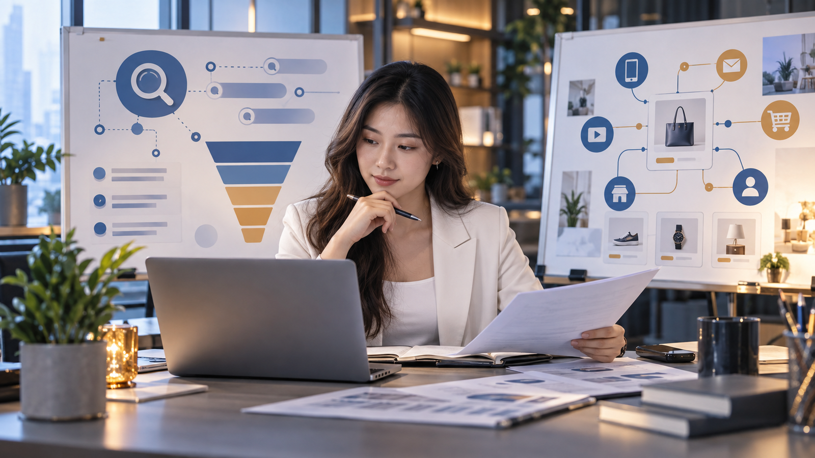 Chiến lược gia marketing phân tích Search Ads và Performance Max cho doanh nghiệp