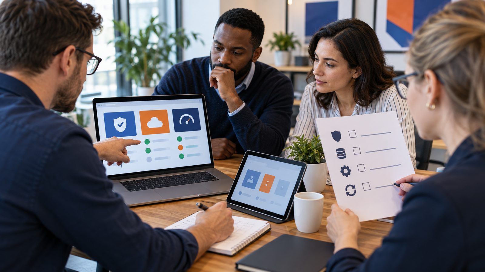 Nhóm chuyên gia rà soát quy trình bảo trì website doanh nghiệp