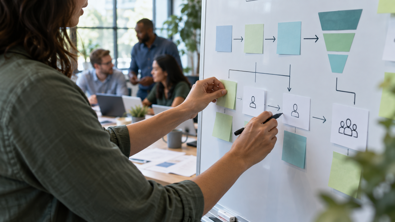 Marketer thiết kế các điểm chạm trong kịch bản lead nurturing