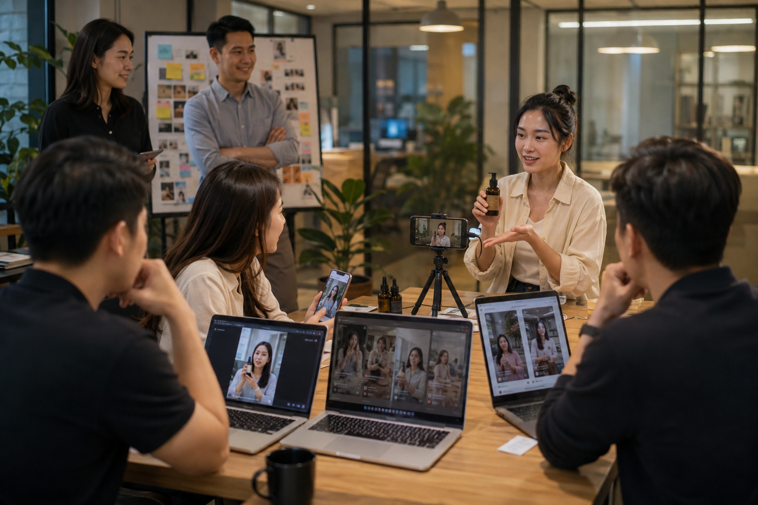 Đội ngũ marketing kiểm duyệt nội dung UGC cho Facebook Ads