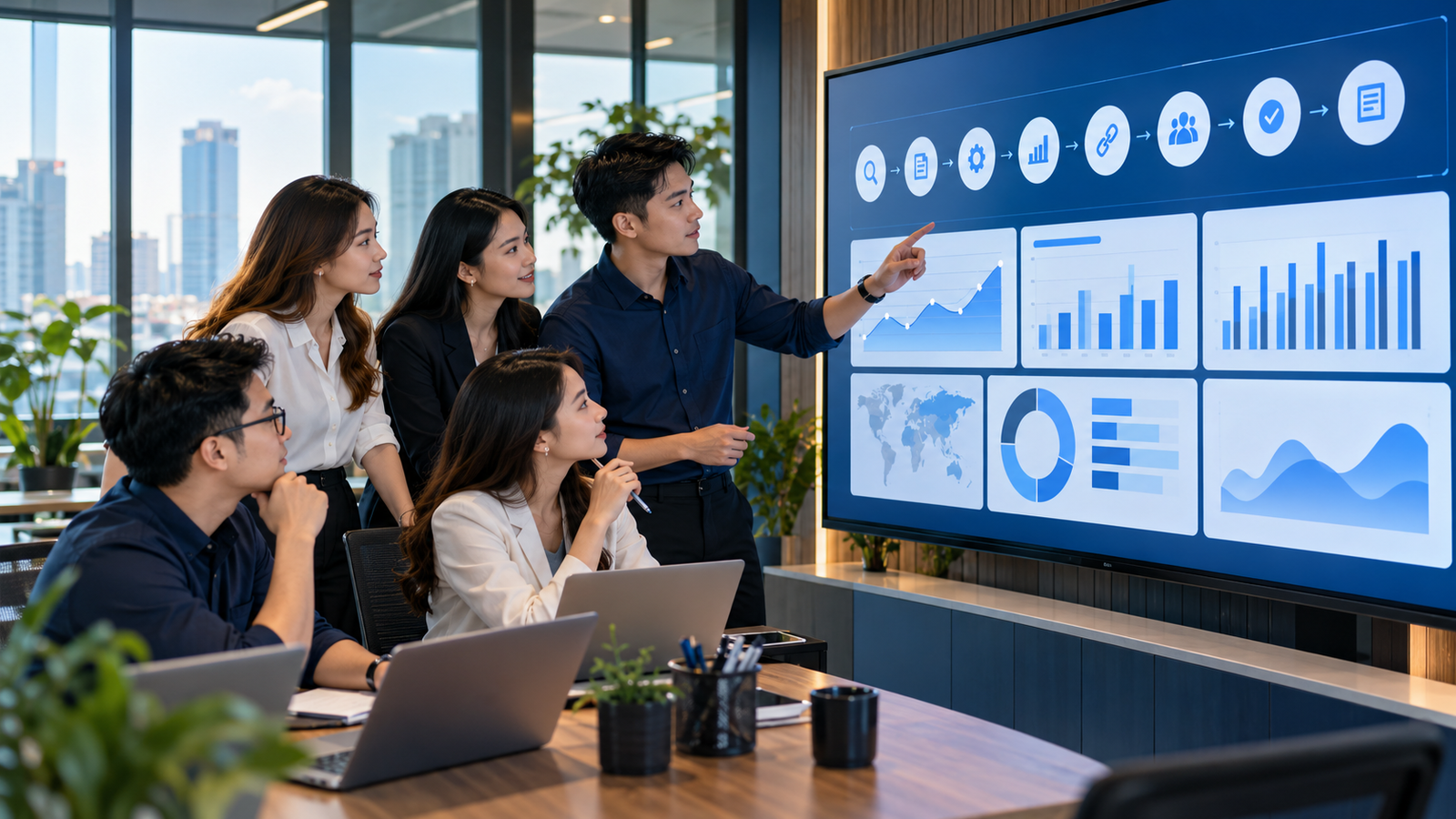 Đội ngũ content marketing lập kế hoạch nội dung theo mục tiêu kinh doanh