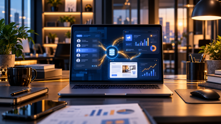 Kiến trúc đồng bộ dữ liệu CRM, quảng cáo và website
