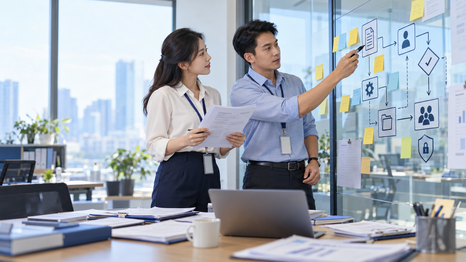 Quy trình AI automation có bước kiểm duyệt của con người